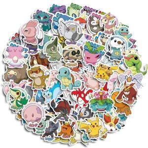 100pc POKEMON GO Pikachu Cartoon Stickers Sticker Decal Merch Anime Charizard